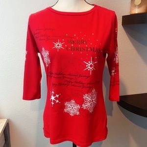 Bella Red Season Greetings Top